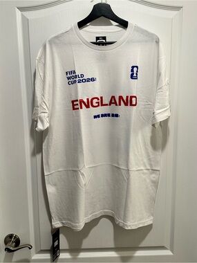 FIFA World Cup 2026 Authentic England White T-Shirt, Size XL